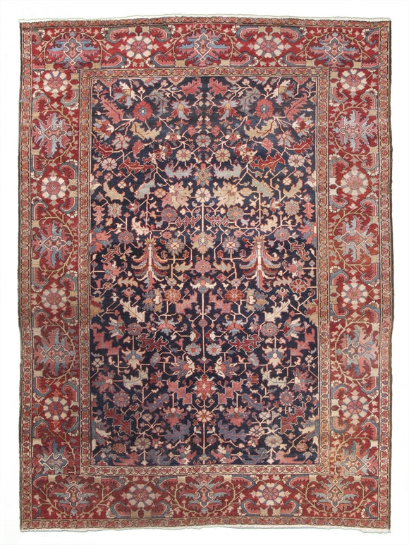 Antique Persian Serapi Carpet            9'x 11'9