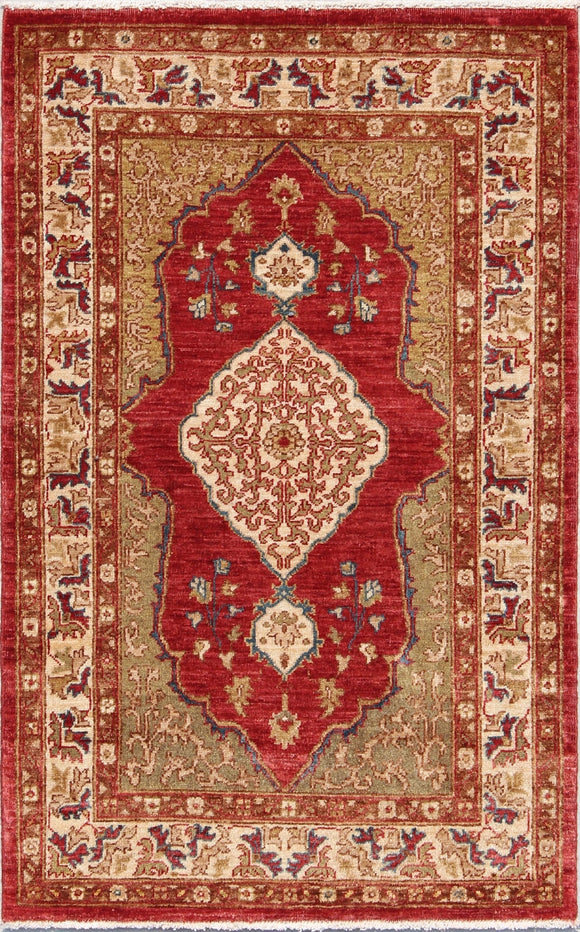 New Pakistan Hand-woven Antique Reproduction of a 19th Century Ferahan Rug     SOLD
