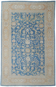 New Pakistan Hand-woven Antique Reproduction of a 19th Century Persian Sultanabad Carpet   11'7"x 18'4"