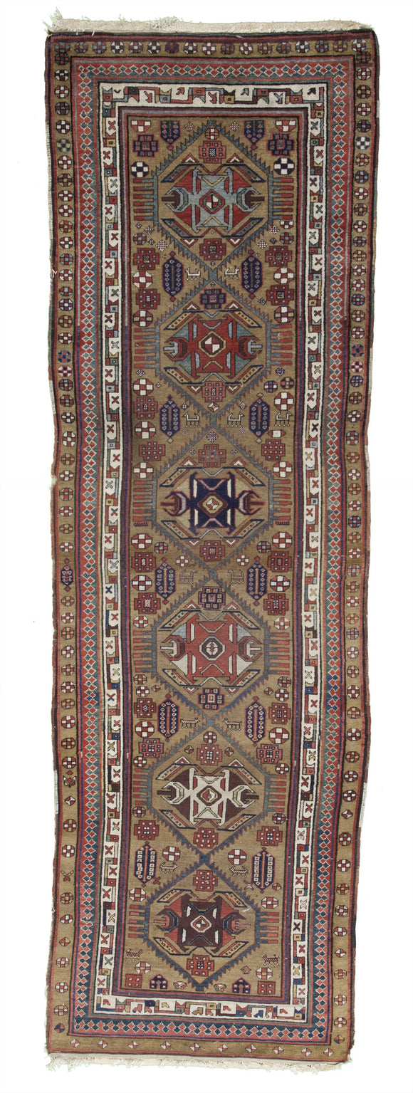 Antique Persian Serab Runner Rug         3'8