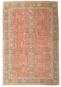 New Pakistan Hand-woven Antique Reproduction of a 19th Century Persian Sultanabad Carpet   11'5"x 18'1"