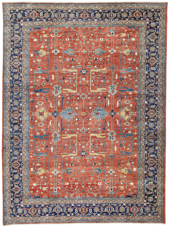 New Pakistan Hand-Knotted Antique Recreation of 19th Century Persian Heriz    10