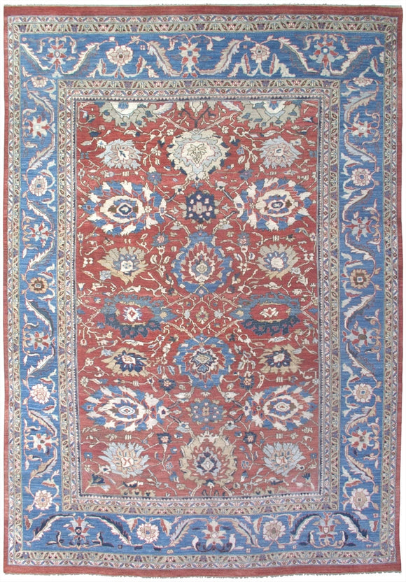 New Pakistan Hand-woven Antique Reproduction of a 19th Century Persian Sultanabad Carpet   SOLD