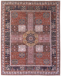 New Pakistan Hand-woven Antique Reproduction of an 18th Century Persian Garden Carpet