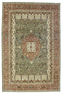 New Pakistan Hand-woven Antique Reproduction of a 19th Century Persian Ferahan   9'x 11'5"