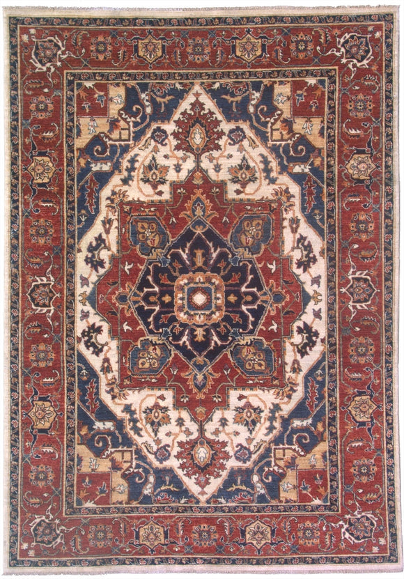 New Pakistan Hand-woven Antique Reproduction of a 19th Century Persian Serapi Rug   SOLD