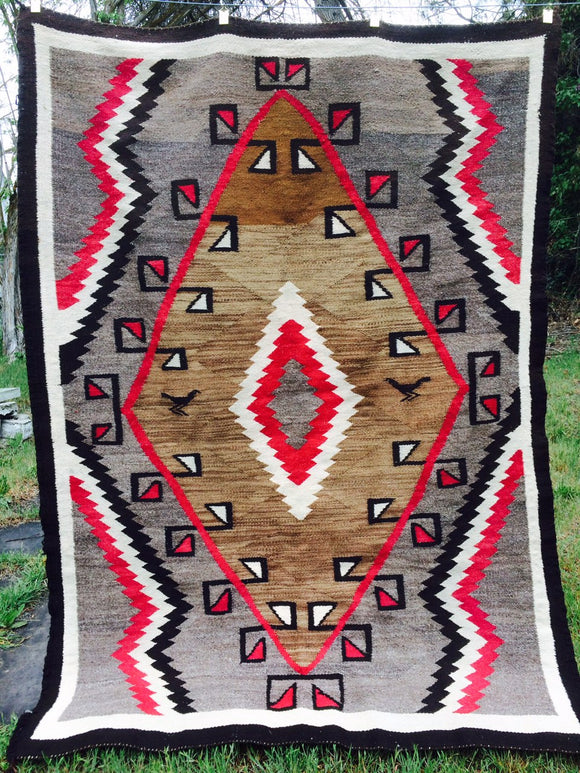 Vintage Navajo Rug  4'x 5'7